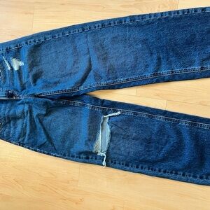 Men's Blue Distressed Jeans